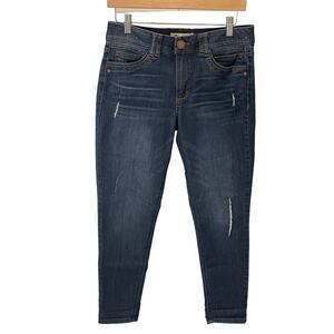 Democracy “Ab” Solution Jeans Women 8 Blue Skinny Dark Wash Stretch Slimming